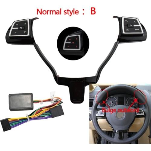 BINGWFPT Universal Multifunction Steering Wheel Button For VW Jetta Golf Polo Passat Touran Bora Sagitar Santana Lavida