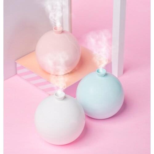 Rootelly Mini Ballon USB Air Humidifier Aroma Diffuser Water Mist Maker for Home Car Ultrasonic Purifier for Home Car Office