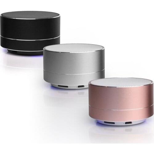 Outdoor Subwoofer Mini Portable Speaker Fm Radio Music Sound Box Aluminium Wireless Speaker