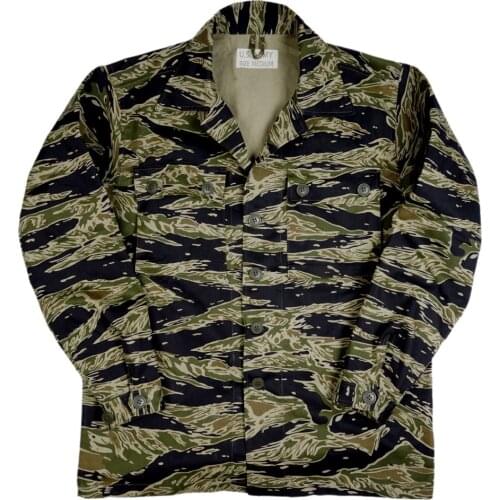 WWII WW2 US Army Tiger Spot Camouflage TCU Cotton Uniforms Jacket Camo Coat