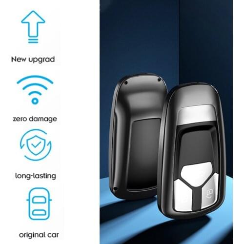 For Audi A6L A4L High Quality Car Keychain Aluminum Alloy TPU Car Key Holder Protector For Car Keyshell Key Protection Access