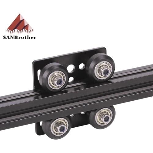 1set 3D Printer parts Openbuilds V gantry plat set special slide plate pulley for 2020 /2040 V-slot aluminum profiles wheels