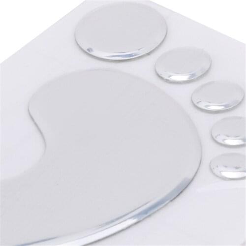 1 Pair 3D PVC Baby Footprint Chromed Car Sticker PVC Stereoscopic Little Feet Car Stickers Gold Silver Red Color
