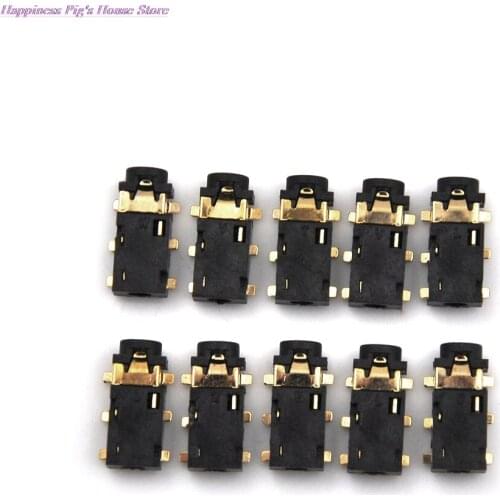 10 Stks/partij Nieuwe 2.5Mm Vrouwelijke Audio Connector 6 Pin Smt Smd Stereo Hoofdtelefoon Jack Socket PJ-242 Groothandel