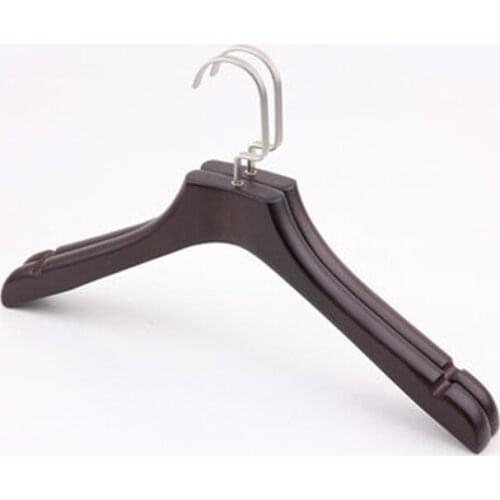 5 pcs/lot Wooden Hangers for Suits Sweaters Blouse Dress Solid Wood Adult Coat Hangers Hotel Clothes Hanger