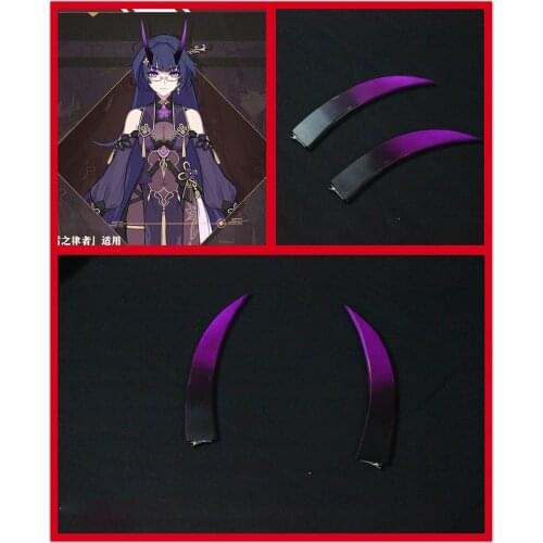 Anime Honkai Impact 3rd Raiden Meiair Hair Accessories Cosplay Props for Halloween Christmas Party Masquerade Anime Shows