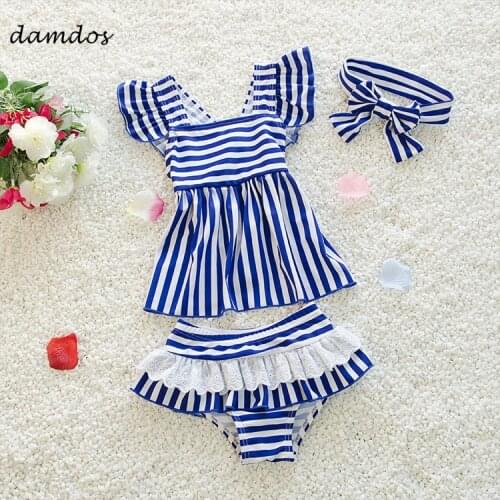 Bikini 2019 Kids Swimwear Baby Girls Swimsuit One Piece Bikini Bathing Suits Beach Sport Suit Swimwear Biquini Bodysuit 2-10Y