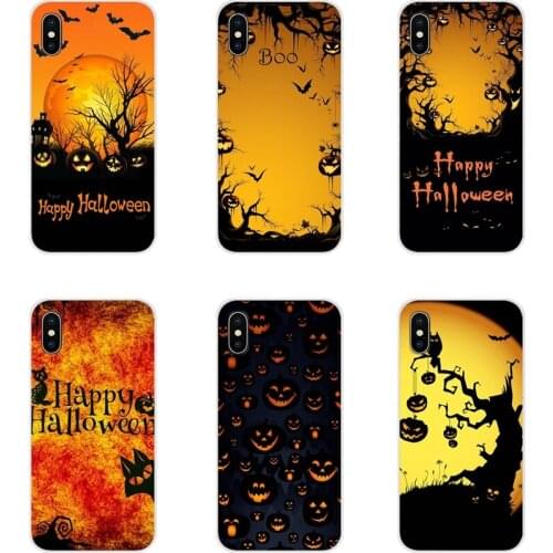 Happy Halloween Pumpkin Bat For Xiaomi Mi4 Mi5 Mi5S Mi6 Mi A1 A2 A3 5X 6X 8 CC 9 T Lite SE Pro Accessories Phone Cases Covers