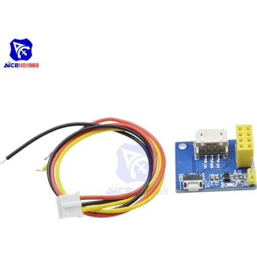 Diymore ESP8266 ESP-01 ESP-01S Socket WS2812 RGB LED Controller Adapter Module DC 5V for Arduino IDE with Wire