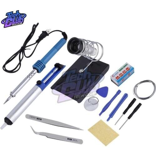 14 in 1 Adjustable Temperature Electric Soldering Iron 110V 60W Welding Solder Rework Station Heat Pencil Tips Repair Tool