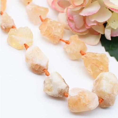 Natural Irregular Topaz Original stone beads DIY necklace bracelet jewelry making 15 "free shipping