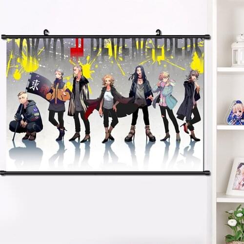Hot Anime Tokyo Revengers: Takashi Mitsuya Makoto Suzuki Wall Scroll Poster HD Print Home Decor Collection 40x60cm