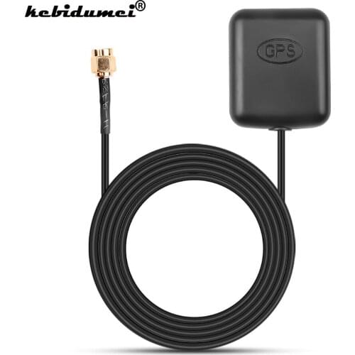 Kebidumei SMA Conector 3M cable GPS Antenna Car Auto Aerial Adapter for DVD Navigation Night Vision Camera Car GPS Receiver
