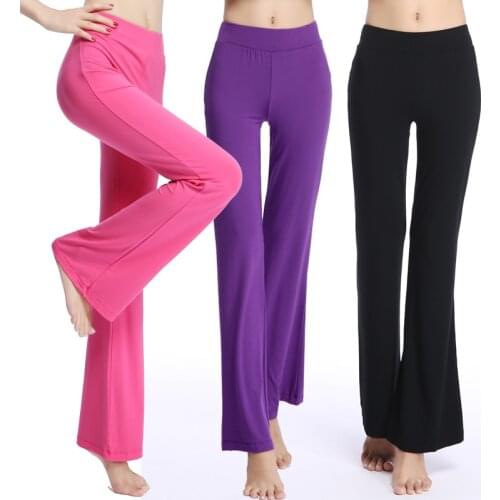 Free shipping Women Yoga training pants Modal sports fitness leggings Girls dance acrobatics pant form,running sport pants