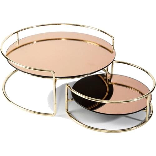 Metal Shelf Household Bathroom Toiletries Shelf Bedroom Cosmetics Skin Care Product Storage Tray Home Decoration Ornaments