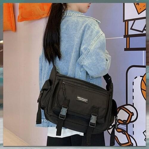 2021 New Multifunction High Quality Women Waterproof Nylon Backpack Fashion Button Portable Small School Bag For Teenager Girls