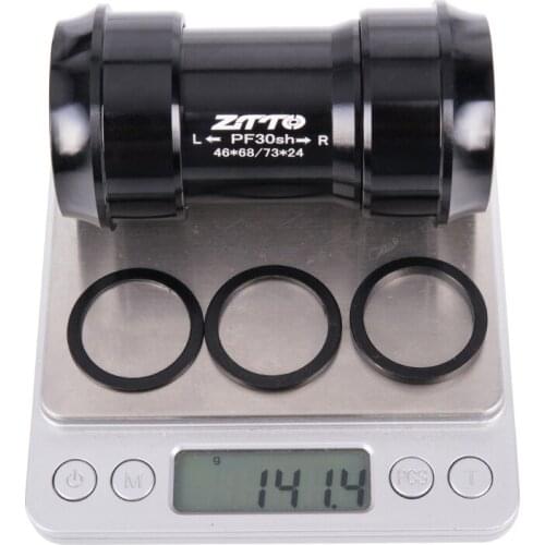 ZTTO PF30sh PF30 24 Adapter bicycle Press Fit Bottom Brackets for MTB Road Mountain bike Parts Prowheel 24mm Crankset chainset