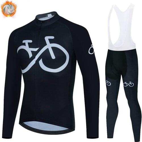 Selling 2022 Winter Fleece New Cycling Jersey Set Mountian Bicycle Clothes Wear Ropa Ciclismo Racing Bike Clothing Cycling Set