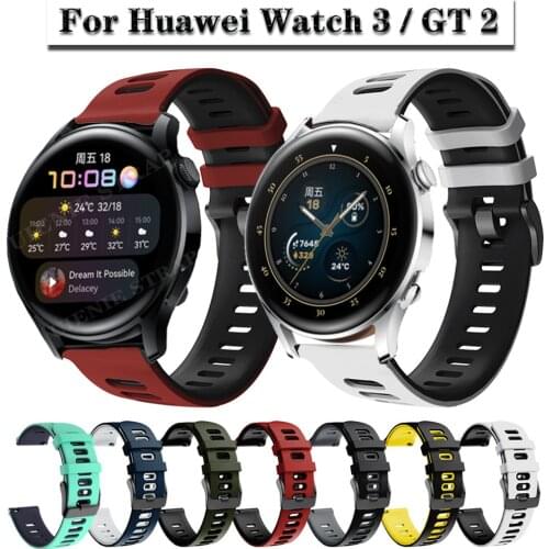 For Huawei Watch 3 GT 2 Strap Sport Bracelet Silicone Watchband Quick release 22 mm Watch Band For Honor Magic Watch 2 46mm