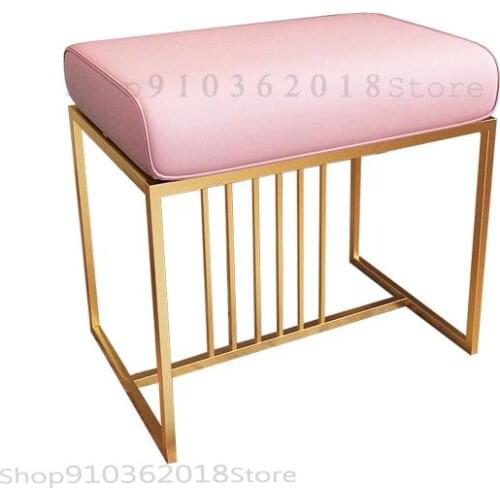Customized Light Luxury Simple Modern Dressing Stool Makeup Stool Nordic Dressing Table Stool Bedroom Net Red Makeup Chair Bar S