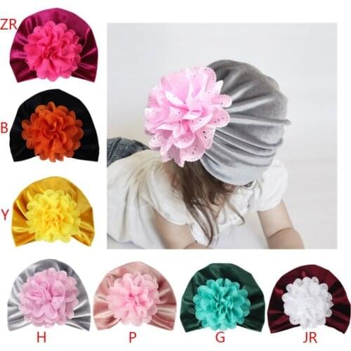 Baby Hats For Girls Caps Newborn Baby Girls Infant Toddler Flower Hat Cotton Soft Cap Sping autumn Girls Hair Accessories s