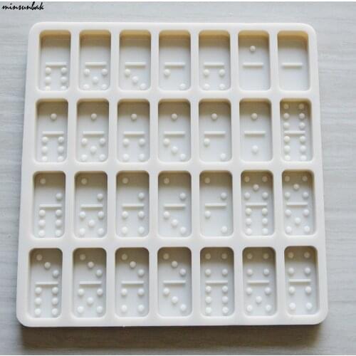 Domino Mold DIY Epoxy Glue Clay Silicone Mould