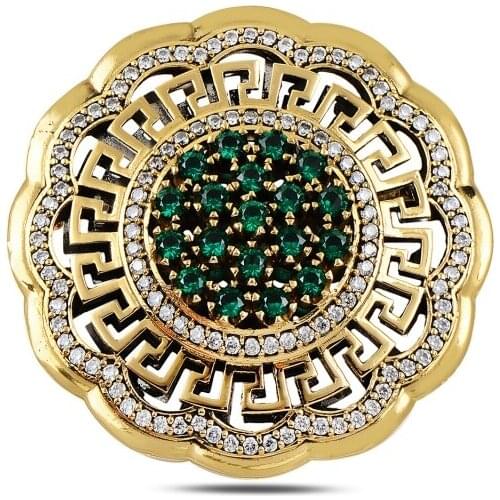 Silverlina Silver Zircon Stone Authentic Brooch