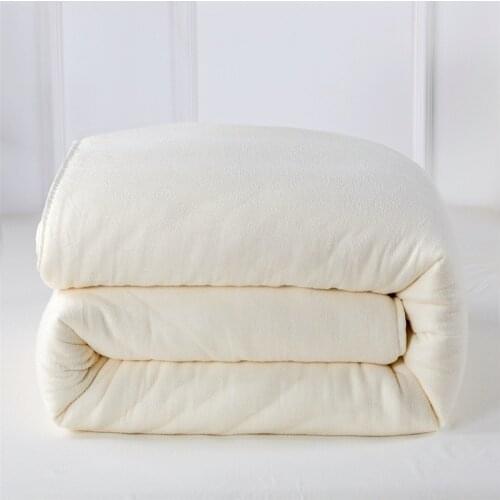 Vescovo Natural cotton quilt winter comforter mattress blanket for 90*200 150*200 180*200 bed
