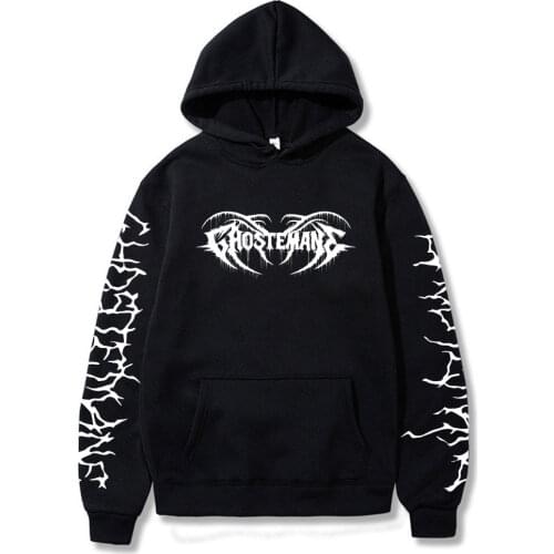 Ghostemane Hoodies Mercury Retrograde Image Printed Men Womens Hooded Sweatshirt Punk Vintage Black Long Sleeve Hoodie