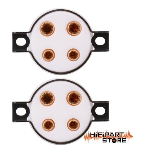 CMC 4pin PTFE Tube Socket For 2A3B 300B 45 50 5U4G Hifi Vintage AMP DIY