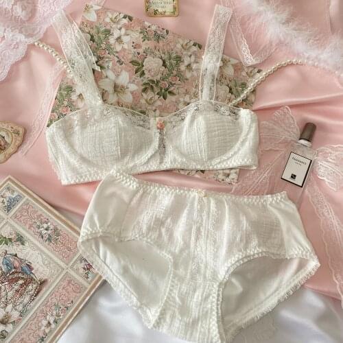 Japanese loli seamless panties ribbon tie bow satin stitching cotton mid-waist comfortable underwear super fairy bielizna dams