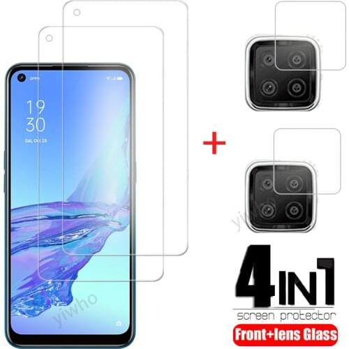Tempered glass for oppo a53 a73 a93 2020 protective glass screen protectors back camera lens film oppoa93 a 93 73 53 33 film
