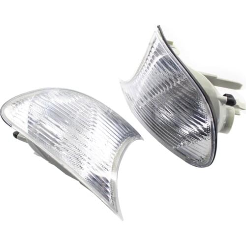 1 Pair Corner Lights Clear Lens White 63126904307 63126904308 Left & Right for BMW 3 Series E46 1998-2001