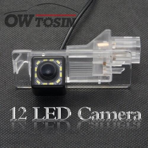 12 LED light car Backup Reverse Rear View Camera For Renault Duster 2009 2012 2013 2015 2016 2018 Parking Monitor Waterproof