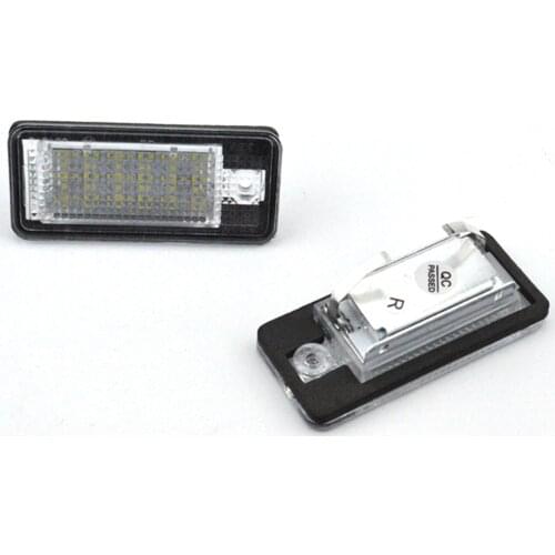 2Pcs Led Number License Plate Light Bulb Error Free Number Plate Lamp For Audi A4 A5 A6 C6 A3 S3 S4 S5 B6 B7 S6 A8 S8 Rs4 Q7