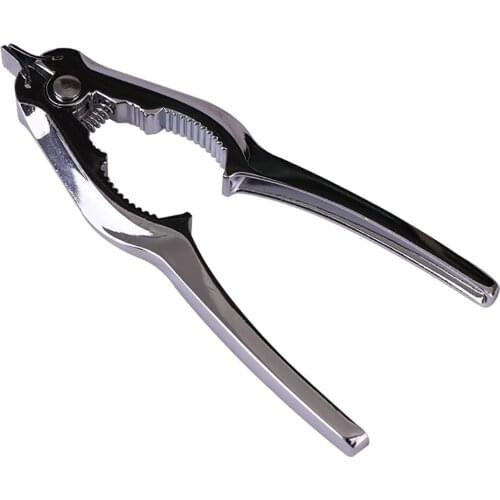 2 in1 Crab Clamps Scallop Opener Metal Scallop Shell Opener with Spring Clam Pliers Shell Opener Tools