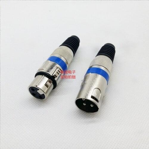 50set XLR connector male and female three-pin plug microphone microphone audio amplifier connector balanced three-pin 3-pin plug