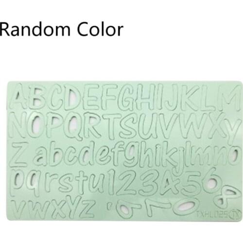 94PF 1 Piece Acrylic DIY Letters Pattern Mould Baking Cake Mould Fondant Mold Jelly Moulds Biscuit Cookie Cutter Stamp Moulds