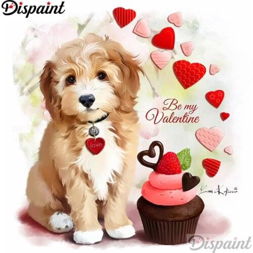 Dispaint Full Square/Round Drill 5D DIY Diamond Painting "Animal dog" Embroidery Cross Stitch 3D Home Decor A12255