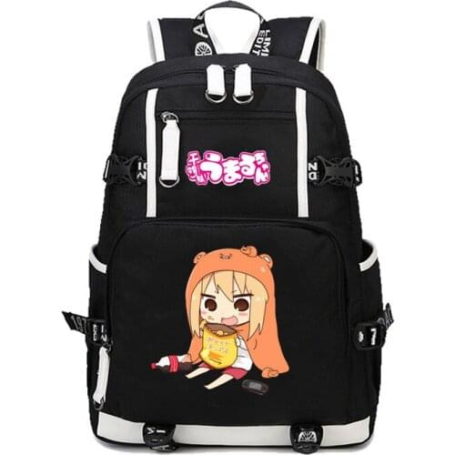 Anime Himouto! Umaru-chan backpack Cosplay male and female capacity cute backpack Computer bag Students bookbag School Rucksack