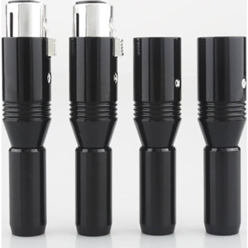 Audiocrast Silver Plated XLR Balanced XLR Plug HIFI DIY 3Pin Plug Cable Mount Balanced Audio Connector Male or Female
