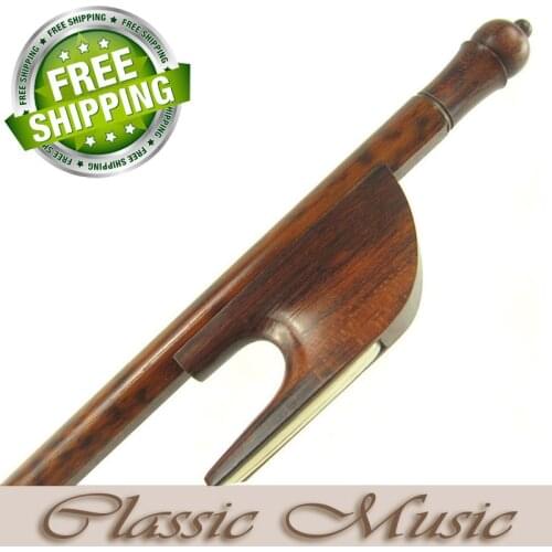 Snakewood Baroque Viola Bow with a Slim Tip (4/4), Good Mongolian Horse Hair