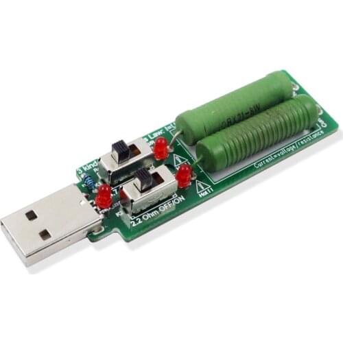 Freeshipping 10pcs/lot USB Resistor Electronic Load w/Switch Adjustable 3 Current 5V Resistance Tester