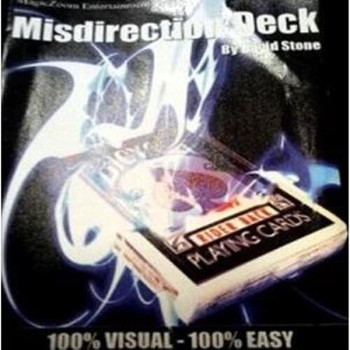 David Stone Misdirection Deck Magic Tricks,Close-Up Magic,Magic Accessories,Gimmick,Card Magic Props,Illusions,Magician Decks