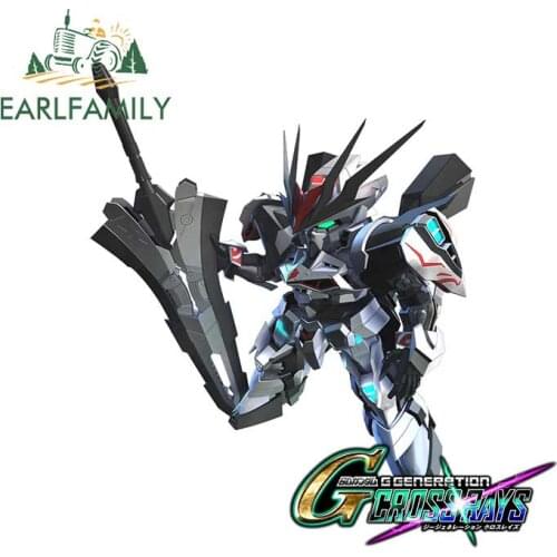 EARLFAMILY 13cm x 12.6cm for SD Gundam Car Stickers Auto Bumper Window DIY Waterproof Car Styling Occlusion Scratch JDM Decal
