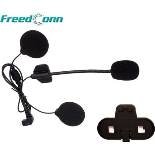 Free Shipping! Freedconn Motorcycle T-COM Bluetooth Helmet Interphone Microphone/Headphone Headset + Clip Mount
