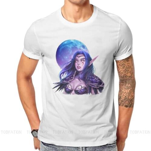 Hunter Night Elf Hip Hop TShirt World of Warcraft Game Leisure Size S-6XL T Shirt Newest Stuff For Men Women