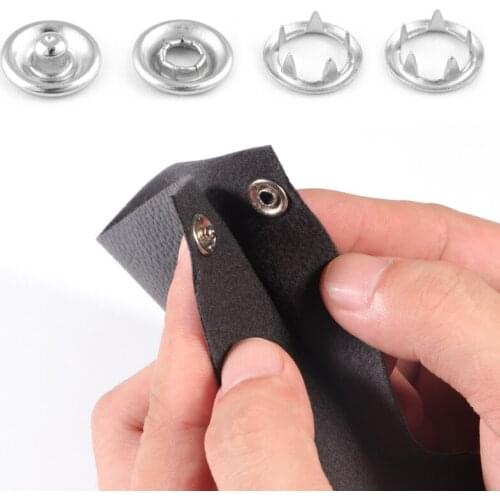 50sets Metal Press Studs Sewing Button Material Button Fasteners Sewing Leather Craft Clothes Bag Making Accessories Wholesale