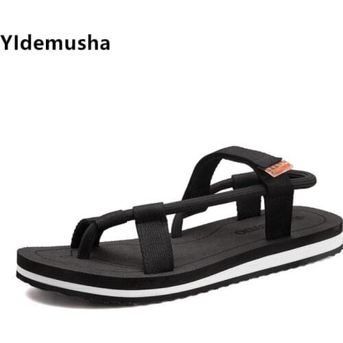 2020 New Summer Men Sandals Gladiators Casual Sneakers Outside Breathable Mens Beach Sandals Comfortable Light Students Sandals