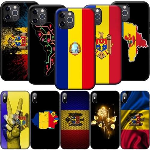 GX140 Moldova Flag Silicone Soft Case for iPhone 12 Mini 11 Pro XS Max XR X 8 7 6 6S Plus 5 5S SE 2020